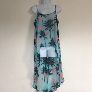 Hi lo sheer tank or cover up